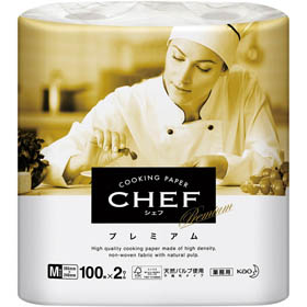 CHEFプレミアム 100枚×2本入 M 265×240mm 1袋(2本入) Y016004