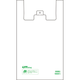 バイオエコナバッグ 55号 3L 乳白 550(350)×600mm(幅(仕上幅)×長さ) 1袋(100枚入) Y014660